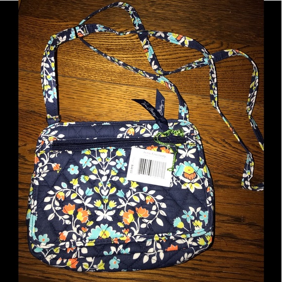 Vera Bradley Handbags - Vera Bradley Petite Crossbody in Chandelier Floral